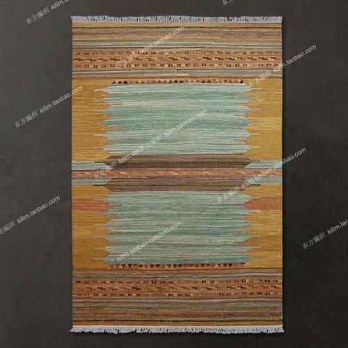 Point Kilim Rose Carpets Handmade Turkish Runner Carpet Room Floor Decoration Folk Art Natural Sheep Wool