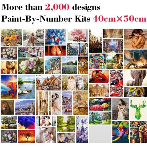 Mileelife Paintting By Numbers for Kids Adults DIY Beginner Oil Painting Kit Home Decoration