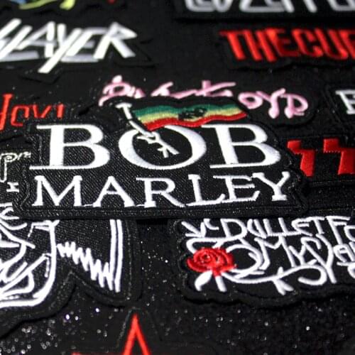 DIY Patch Rock Band Patches For Clothing Iron On Patches Metal Bands Punk Stripes Patch On Clothes Embroidered Badges Stickers