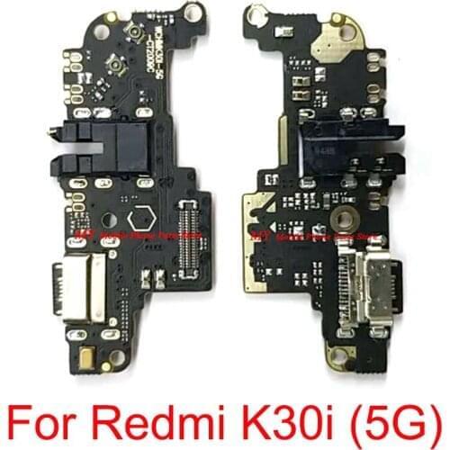 New USB Charging Dock Board Port Flex Cable For Xiaomi Mi Redmi K30i 5G Charger Charge Port Board Flex Cable Ribbon Repair Part