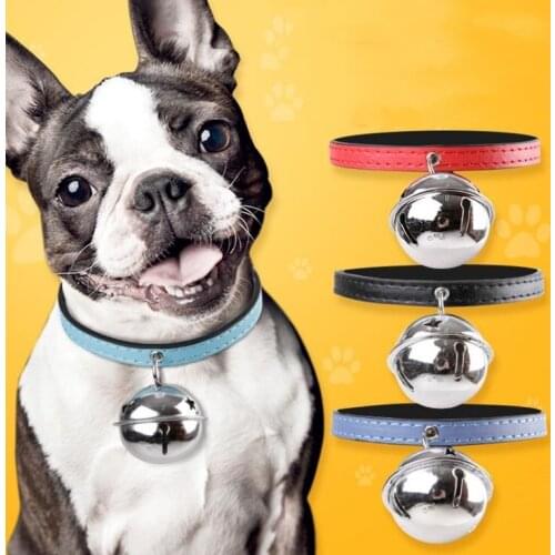 PU Leather Cat Collar With Safety Elastic Buckle Bell For Small Dog Pet Products Cat Supplies D330