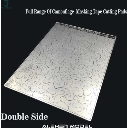 Full Proportion Steel Groove Full Range Forest Camo Common Use Masking Tape Cutting Pads Two Sides Military Model Making Tool