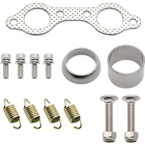 UTV Exhaust Muffler Pipe Gasket Spring Repair Kits For Polaris Ranger RZR 800 EFI EPS LE 2011 2012 2013 2014 Motorcycle Parts