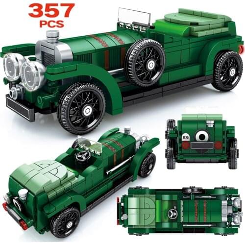 SEMBO City Classic Technical Car Model Building Blocks MOC Mechanic Retro Vehicle Bricks Education Toy For Children Gift