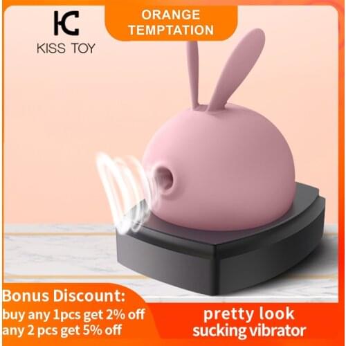MISS KK 10 Speeds Silicone Rabbit Sucking Vibrator Wireless Remote control G-spot Massage Vibrating Jump Egg Sex Toys for Women