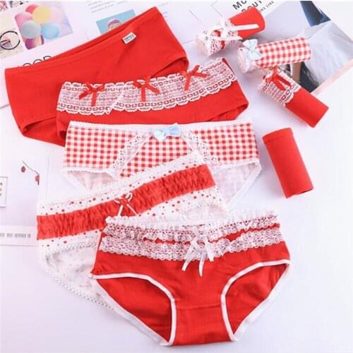 2019 NEW 4Pcs/Lot Cute Girl Panties Underwear Briefs Cotton Lingerie Soft Comfortable Panty TWY-BMINHONG-1-4P