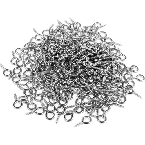 250 x Eyelet Connector Screw Loops for Pendants of Metal Retail