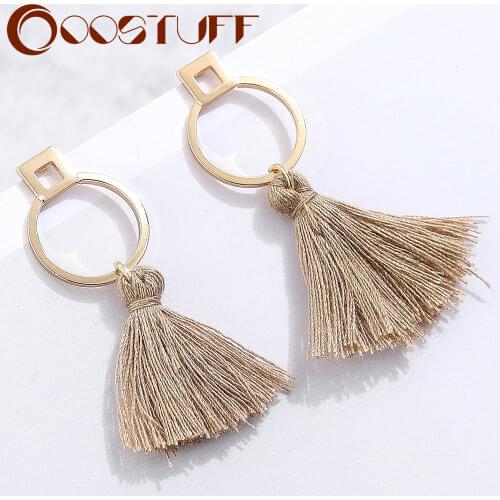 Tassel Earrings for Women Trend Dangle Long Hanging Jewelry Pendientes Vintage Suspension Bohemia Decorative Accessories brinco