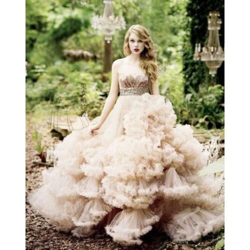 Free shipping 2018 hot sexy vestido de noiva bridal ball gown crystal sequined belt Mother of the Bride Dresses