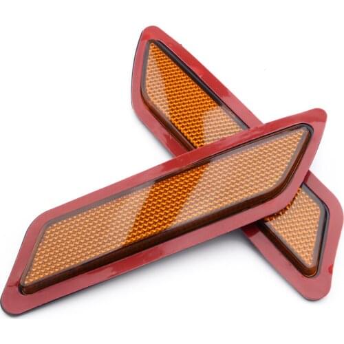 1Pair Front Side Bumper Marker Reflector Lamp Light Yellow Lens 63147274521 63147274522 Fit for BMW 3-Series F30 2013 2014 2015