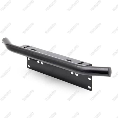 1PCS Black/Silver Car SUV Off-road Bull Bar Holder Front Bumper License Plate Mount Bracket Holder Off-road Light Bar