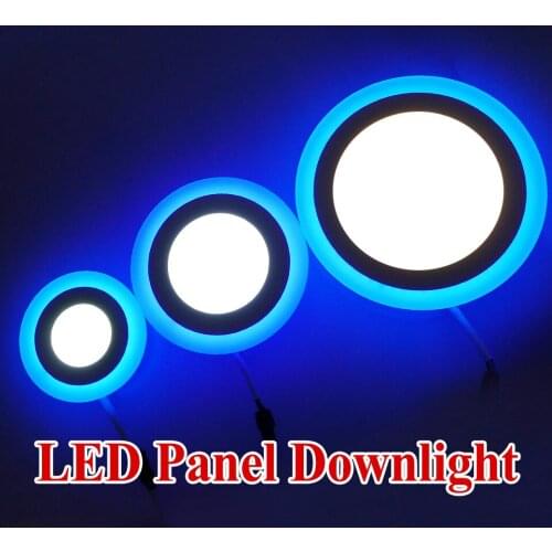 10pcs/lot Ultra thin LED Panel Downlight 6w 9w 18w Three Model Light Round led panel lights AC85-265V Recessed Ceiling panel