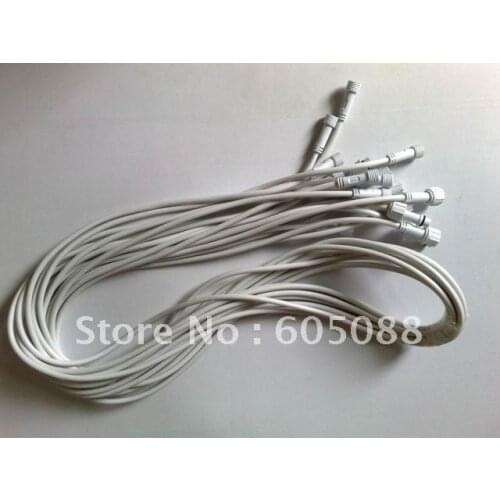 18# waterproof interconnecting flexible cable rgb using 2m long wire 4pins with male&female connector 20pcs/lot DHL freeshipping