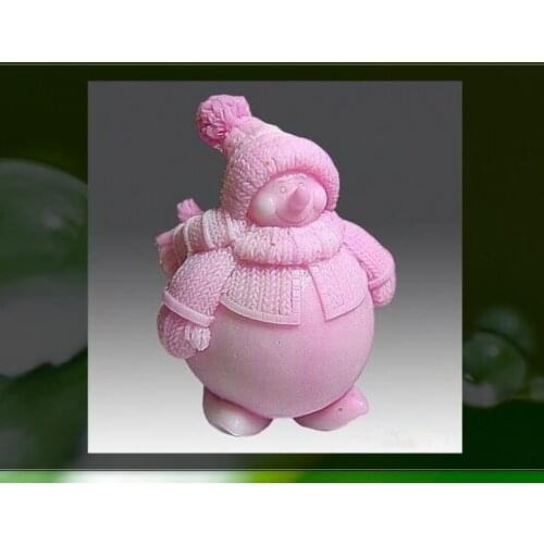 3D Snowman Silicone molds Snowman soap mold Christma silicone soap molds Christmas silica gel die Aroma stone mould candle mould