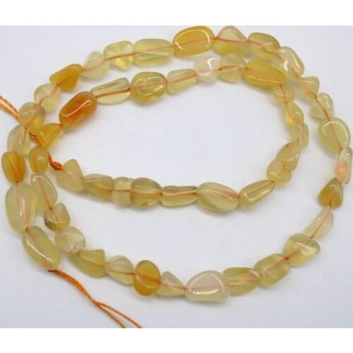 4-6mm Irregular Natural Stone yellow Crystal Beads For Jewelry Making DIY Bracelet Necklace Strand 15