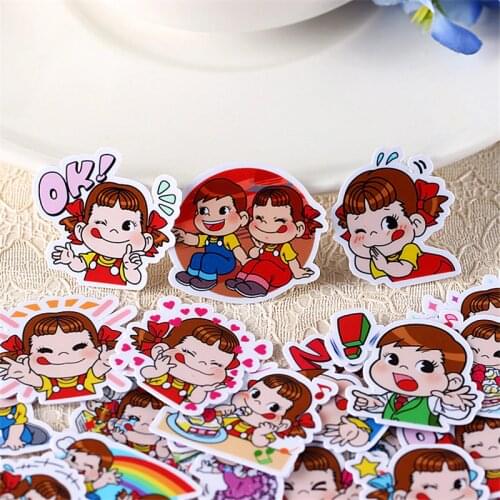 40 pcs Naughty girl made in English Sticker for Kid DIY Laptop Suitcase Skateboard Moto phone Car Toy Scrapbooking Stickers