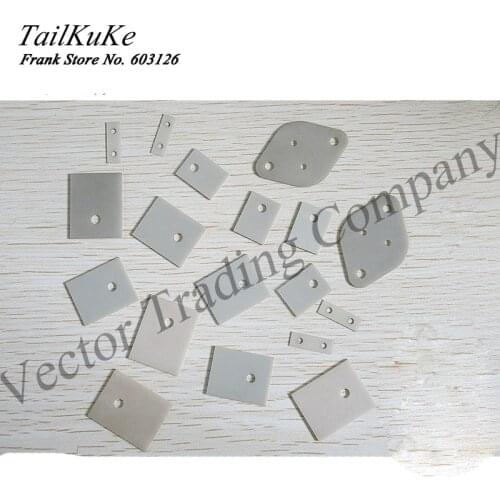 High Thermal Conductivity Aluminum Nitride Ceramic Sheet AIN Ceramic Gasket TO-220/247/ Special-shaped Non-standard Customized