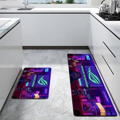 Asus Rog Design Pattern Anti-slip Door Mat Entrance Doormat Welcome Home Kitchen Balcony Area Rugs Bathroom Indoor Floor Mat