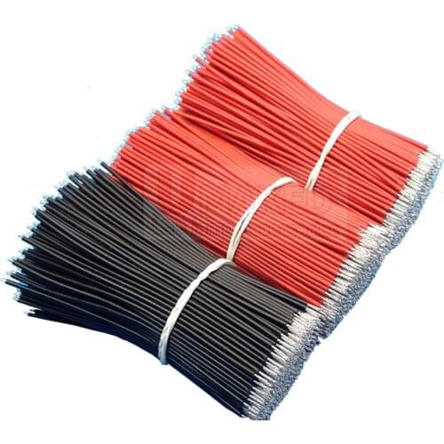 Free Shipping 50pcs pcb solder cable 24AWG 26AWG 8cm Fly jumper wire cable Tin Conductor wires color choose