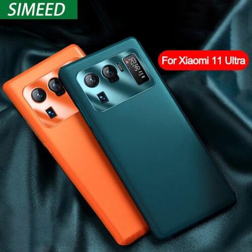 For Xiaomi Mi 11 Ultra Case Metal Lens Leather Soft Cover for Xiaomi mi 11 Lite 11i 10s 10 POCO F3 5G Redmi K40 Pro Case Capa