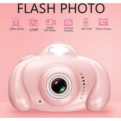 Toys Camera Mini 2.0 inch HD IPS Screen Children Camera 1080P Video Recorder Flash Photo 12MP Camcorder For Kids Gift