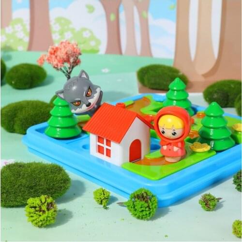 Little Red Riding Hood Child Block Colorful IQ Training Smart Challenges Board Games Educational Intelligence Children Toys