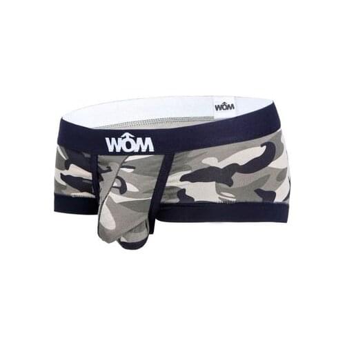 White-collar dry gun-type segregation mens underwear u convex bag scrotum care health-proof sexy boxer