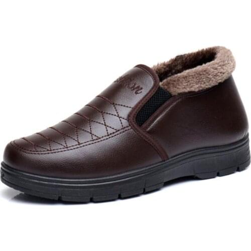 Men Snow Boots 2020 Men Winter Shoes Warm Ankle Botas Hombre For Leather Winter Boots Shoes Men Plush Winter Mens botas hombre