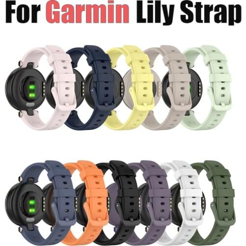 Soft Silicone Strap For Garmin Lily Smart Watch Replacement Sports Colorful Wristband For Garmin Lily With Watch Tools