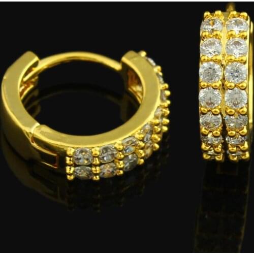New Gold Earrings for Women Gold Color Earrings Rhinestone Jewelry Middle east/Arabic/Ethiopia/African/Kenya/India item