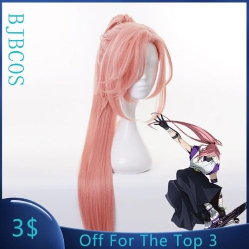 Anime SK8 the Infinity Cherry Blossom Cosplay Wig Long Straight Pigtail Pink Ponytail Heat Resistant SK8 the Infinity SK Eight