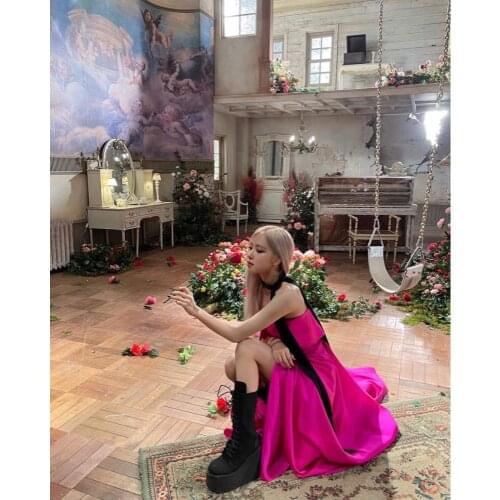 Verngo Fuschica Pink A Line Long Evening Dress Simple Strapless Party Dresses Custom Made Prom Formal Dress