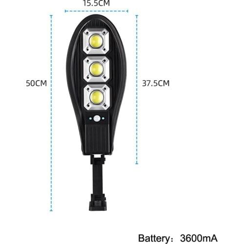 Solar Light Outdoor PIR 3 Modes Remote Control Solar Lamp Street Lights Waterproof Solar Flood Light for Fence Patio Yard Path