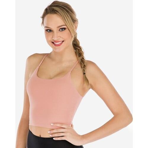 Backless Sport Bra Top Active Wear Running Yoga Fitness Womens Underwear High Support Sports Bra Workout Top