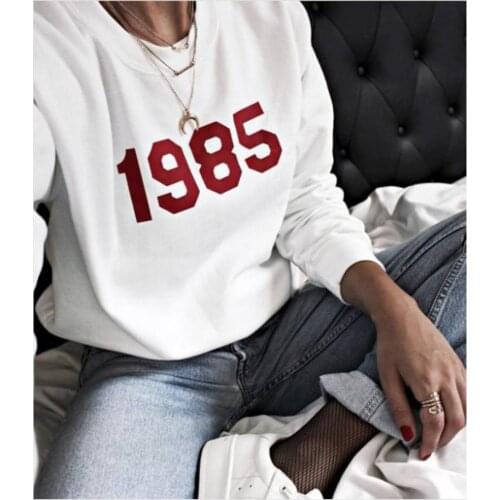 Skuggnas New Arrival Year Slogan Womens Sweatshirt for 18th 21st 30th 40th Birthday Gift Long Sleeved Fashion Unisex Jumper