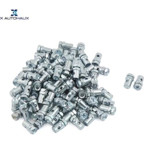 X Autohaux 100 Pcs 14mm x 7mm Brake Cable Solderless Nipple Screw for Motorcycle Scooter