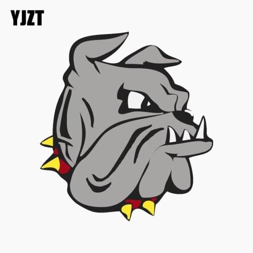YJZT 12.7CM*14CM Car Sticker Personality UMD BULLDOGS Car Window Decal Motorcycle Parts C1-7639