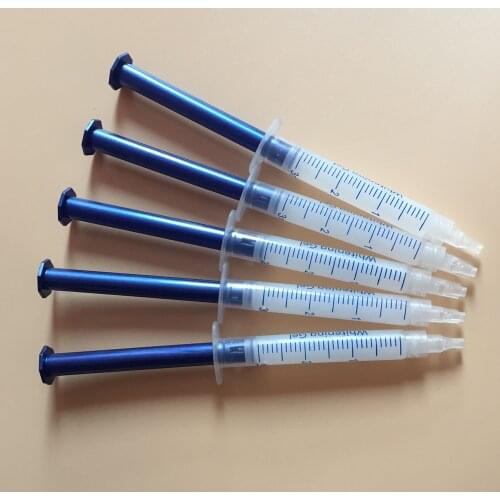 15 pcs Zero Peroxide Teeth Whitening Syringe Gel 3ml Non Peroxide, mint flavor for EU Market
