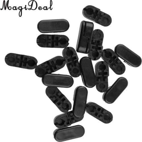 20pcs Vertical Roller/Roman Blind Curtain Connector Clips Joiner Curtain Repair Parts Blind Chain Connectors Black/white