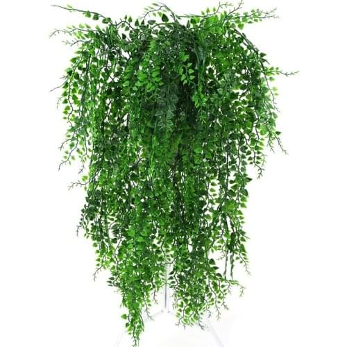 82cm Artificial Green Plant Vines Wall Hanging Fake Leaves Plant for Home Garden Decoration Simulation Orchid Fake Flower Rattan