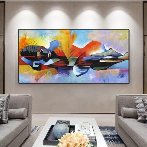 Lord Buddha Abstract Buddha Wall Art Canvas Painting Posters and Prints Pictures Modern Home Living Room Decor (No Frame)