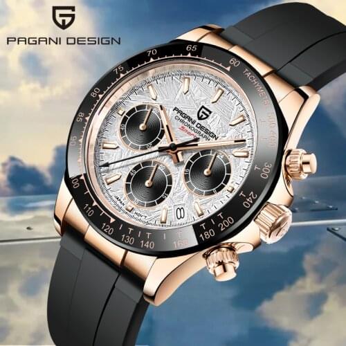 2021 New PAGANI DESIGN Watch Top Luxury Brand Men Quartz Wristwatch Fashion Casual Sapphire Crystal Silicone Clock Orologio Uomo