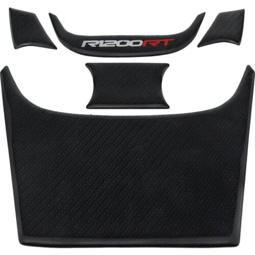 Fit for BMW R1200RT R1200 RT 2005 - 2013 Black Motorcycle Tank Pad Protector 3D Gel 3D carbon fiber pattern fuel tank sticker