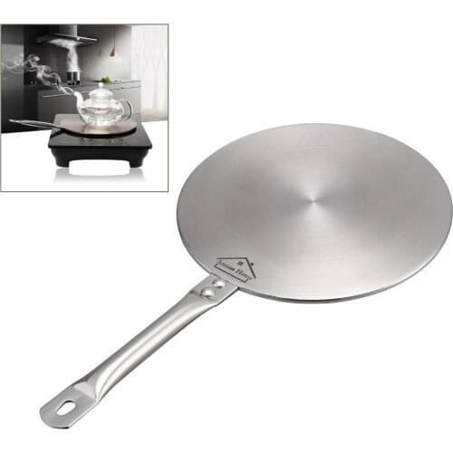 19.5/21.5/23.5cm Induction Cooktop Converter Disk Stainless Plate Cookware Stovetop Induction Hob Converter Disc Heat Diffuser