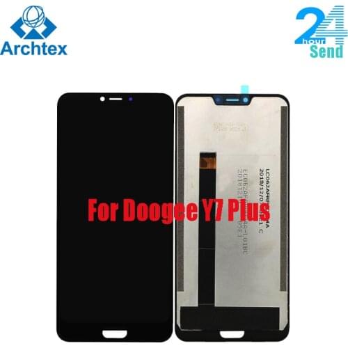 For Original Doogee Y7 plus LCD Display and Touch Screen Digitizer Assembly +Frame 6.18 inch'' FHD