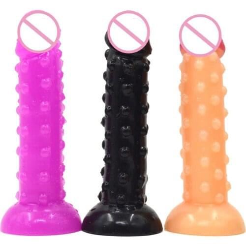 Suction Cup Bump Dildo Soft Butt Plug Unisex Anal Plug G-spot Prostate Massage Anal sex toys for men woman Flirt Erotic Shop