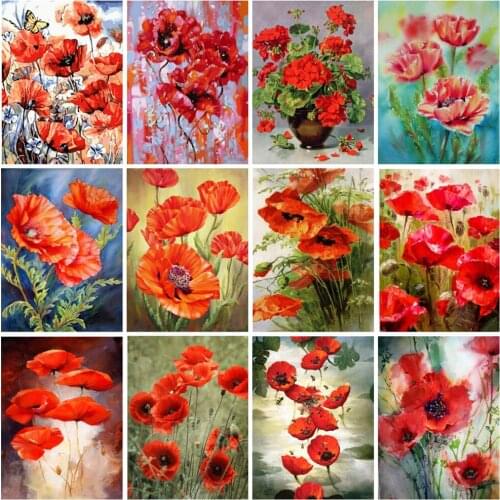 EverShine Diamond Art Painting Cross Stitch Diamond Mosaic Flowers Picture Rhinestone Bead Embroidery Kits Hobby Gift Wall Decor