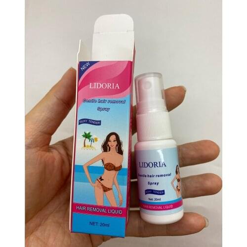 LIDORIA 20ml new hair removal spray hair removal cream, quickly removes leg hair, armpit hair, arms, thighs, etc., gentle nouris