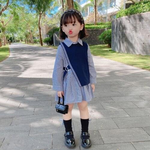 Fashion Girls Dress Kids Casual Vestidos Long Sleeves Childrens Clothing Autumn Winter New Princess Outfit for 1-8T Baby