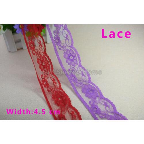 4.5cm width nylon lace sewing ribbon guipure lace trim or fabric warp knitting DIY Garment Accessories free shipping#2907